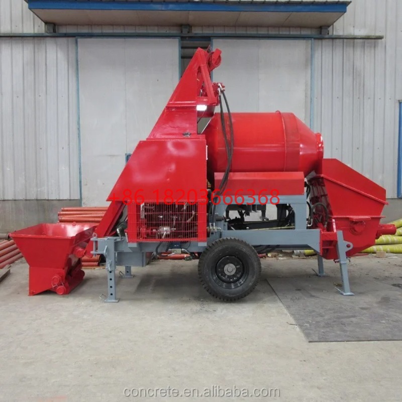 Concrete Mixer Machine - カスタマイズされたモバイルコンクリートミキサー、ポンプ付きディーゼルコンクリートポンプ、自走式コンクリートミキサー（ポンプ付き）