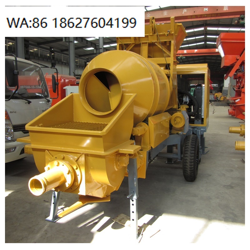 Concrete Mixer Machine - 15m3/hセルフローディングコンクリートミキサー（ポンプ付き）移動式ミキシング装置 中小型建設機械