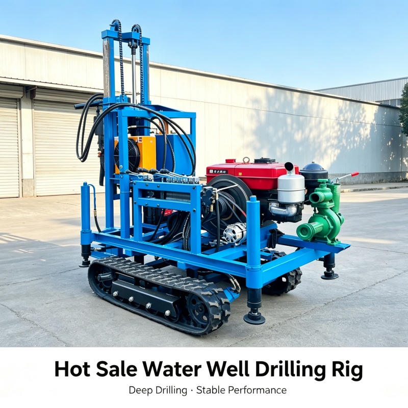 Diesel Water Pump - カスタマイズ可能な22～25馬力小型クローラ式井戸掘削装置、ディーゼル式泥水ポンプ循環式油圧掘削装置