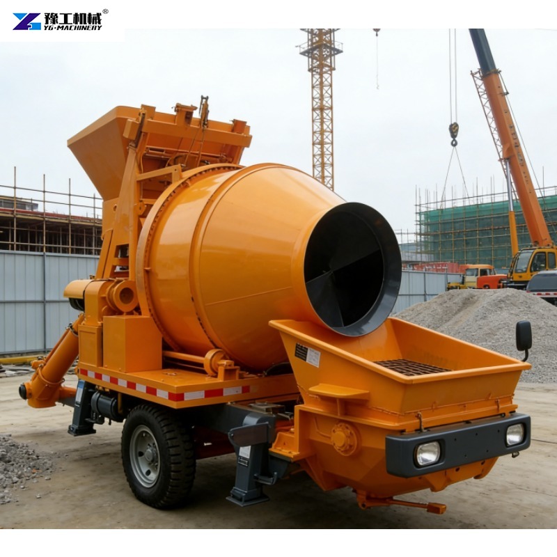 Concrete Mixer Machine - 高コストパフォーマンスコンクリートポンプとコンクリートミキサー車一体型コンクリート圧送機（エンジニアリング用）