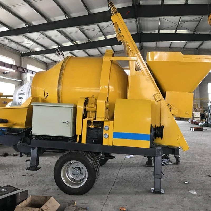 カスタマイズされたモバイルコンクリートミキサー、ポンプ付きデ - Concrete Mixer Machine のレビューと価格