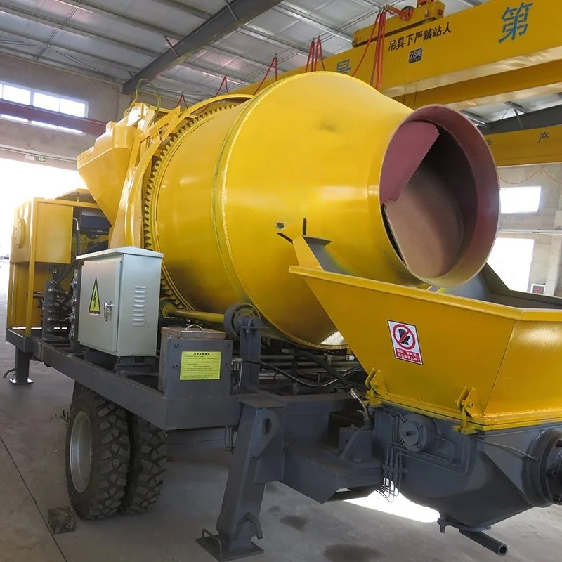 カスタマイズされたモバイルコンクリートミキサー、ポンプ付きデ - Concrete Mixer Machine のレビューと価格