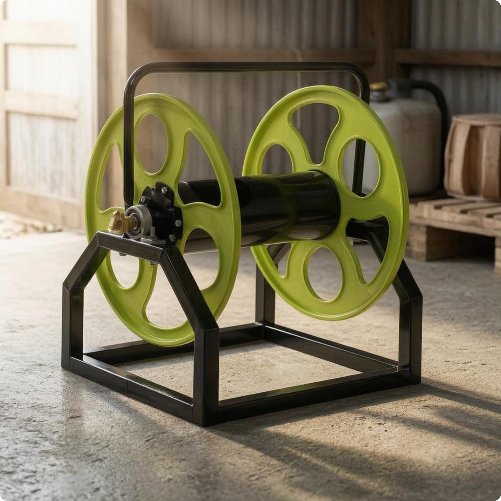 溶接鋼製自立式ドラムホースリール、農家、庭師、農場、散水、車 - Welding Heavy Equipment のレビューと価格