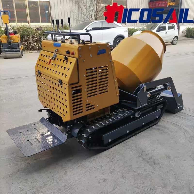 ミニトラック式ミキサードンパー、油圧式ダンピング機能付きクロ - Concrete Mixer Machine のレビューと価格