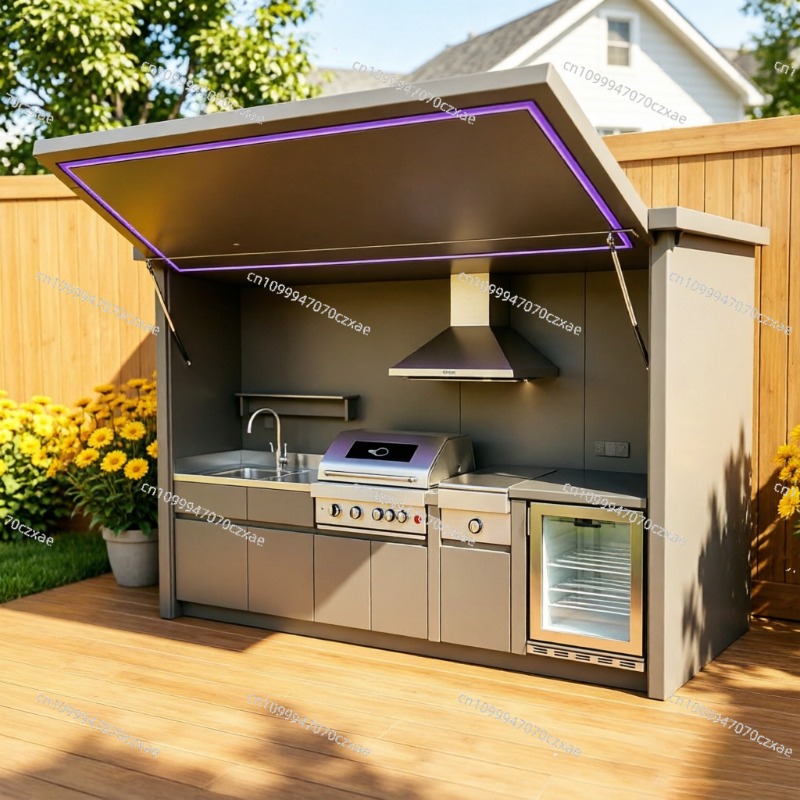全天候型屋外キッチンユニット、フル調理設備完備、日常使用向け - Heavy Equipment Unit のレビューと価格