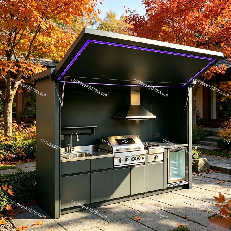 全天候型屋外キッチンユニット、フル調理設備完備、日常使用向け - Heavy Equipment Unit のレビューと価格