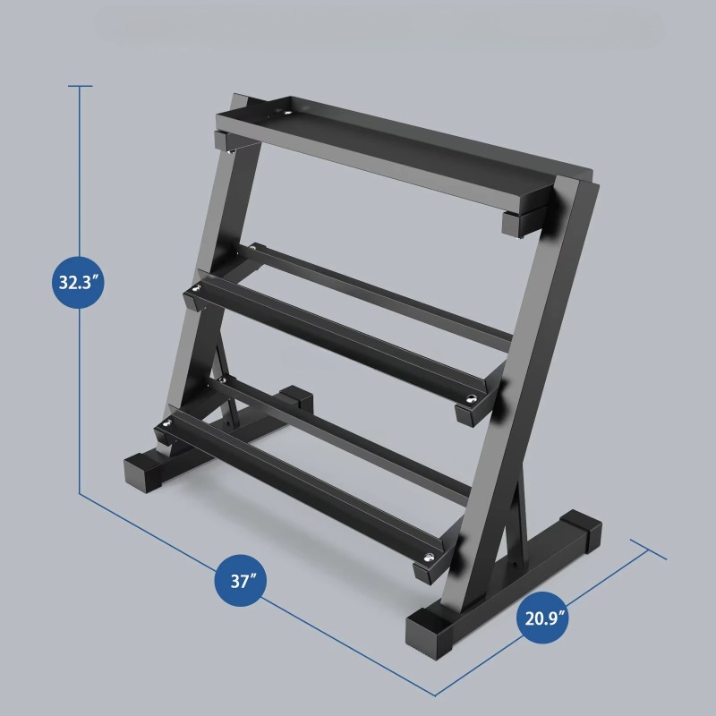 3段ダンベル収納ラック 8ペア 10ペア 12ペア収納可能  - Heavy Equipment Storage のレビューと価格