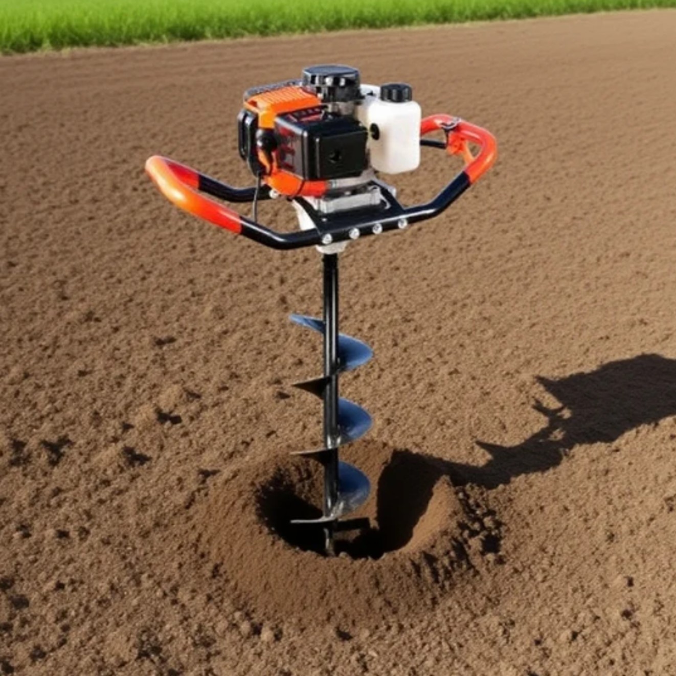 新しい62cc高品質ガーデンツール、アースオーガーマシン、農 - Post Hole Digger のレビューと価格