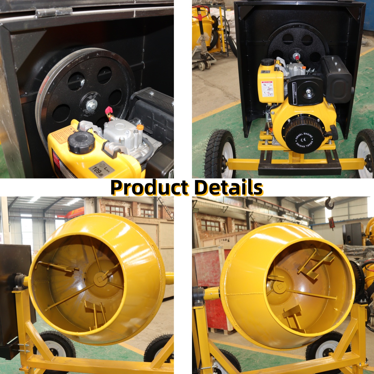 高効率ポータブルミニコンクリートミキサー小型建設用ミキシング - Concrete Mixer Machine のレビューと価格