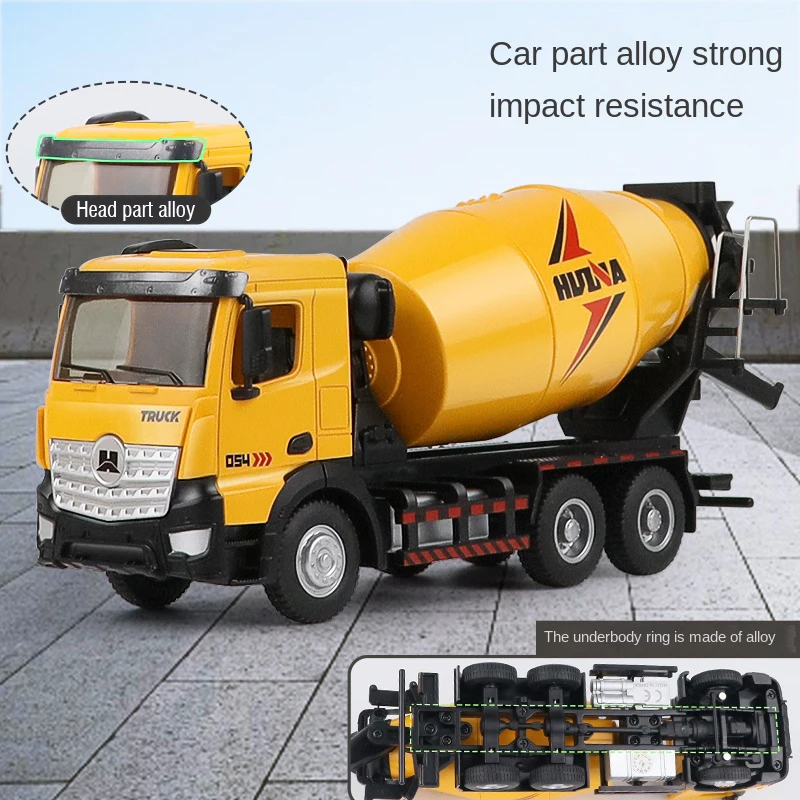 Huina-半合金ダイキャストコンクリートミキサートラック、 - Concrete Mixer Machine のレビューと価格