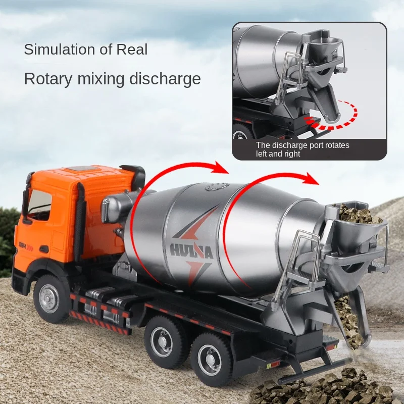 Huina-半合金ダイキャストコンクリートミキサートラック、 - Concrete Mixer Machine のレビューと価格